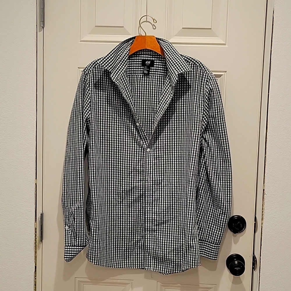 Shirt in woven cotton fabric